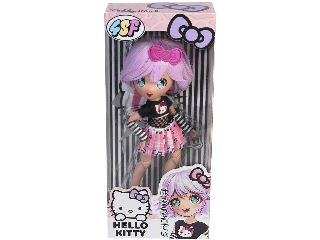 Hello Kitty Super Fans 20 cm Poupée Teddy Rock