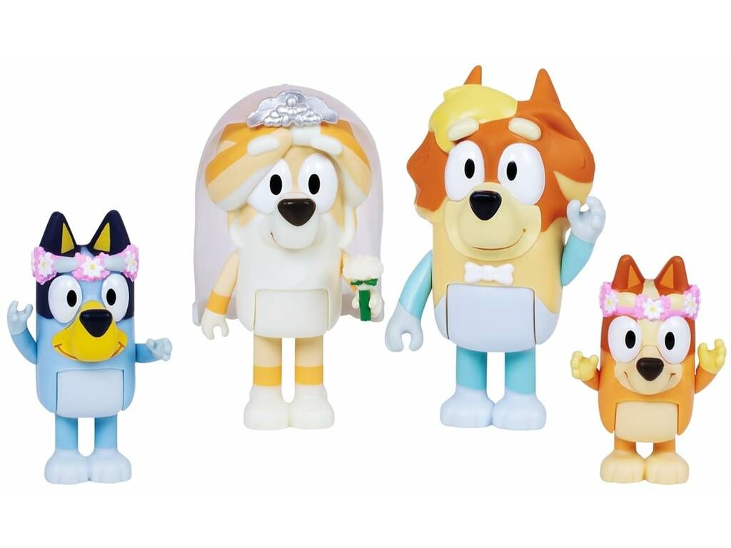 Bluey Pack de 4 figurines