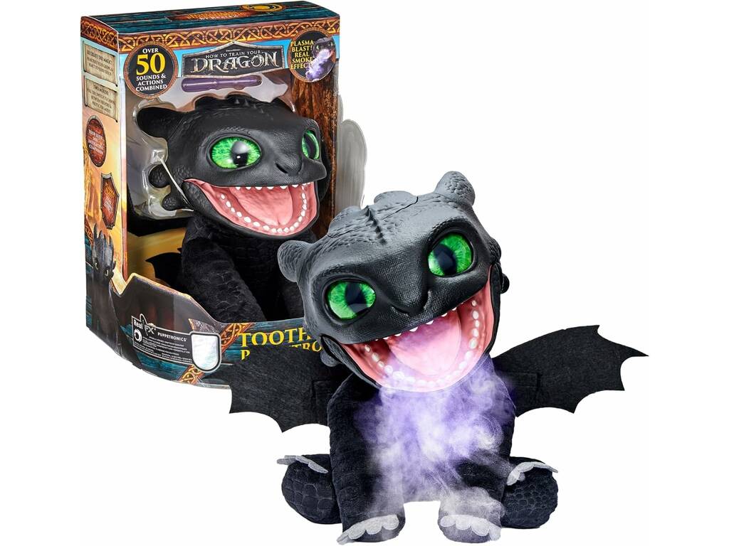 Comment dresser votre dragon Poupée animatronique sans dents de 25 cm Real FX avec sons et mouvements