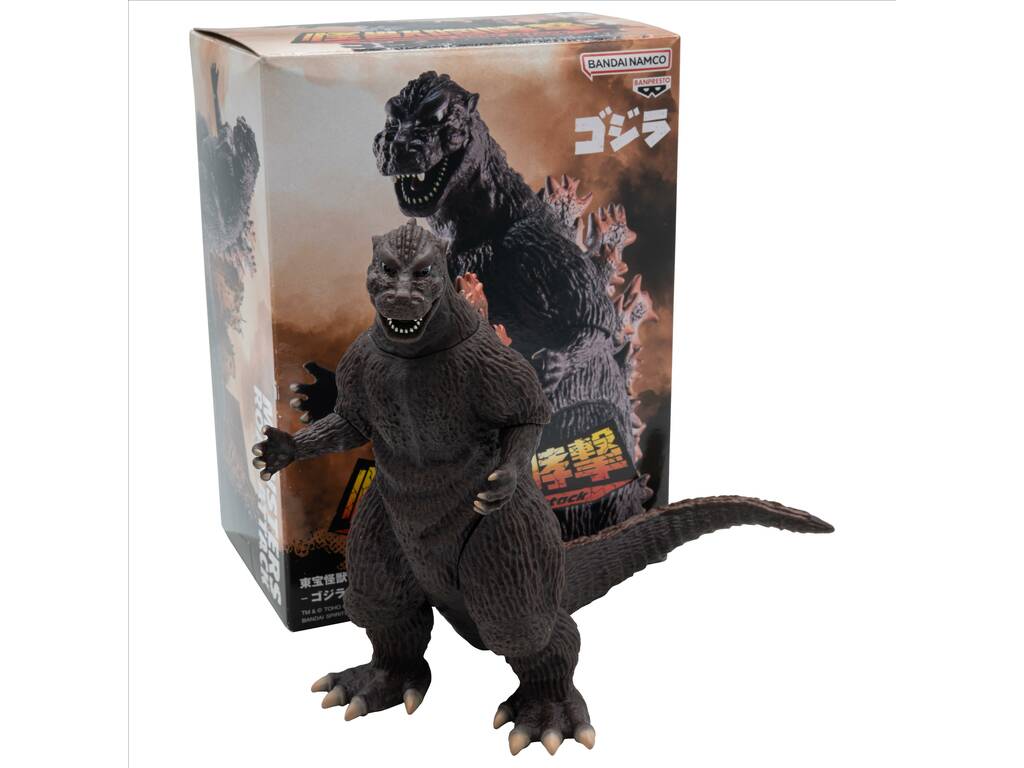 Godzilla 1954 Monsters Roar Attack Figura Godzilla Castanho de 16 cm