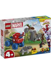 Lego Marvel Spidey And His Amazing Friends Todo-o-Terreno Dinossauro e Equipa Spidey ao Resgate