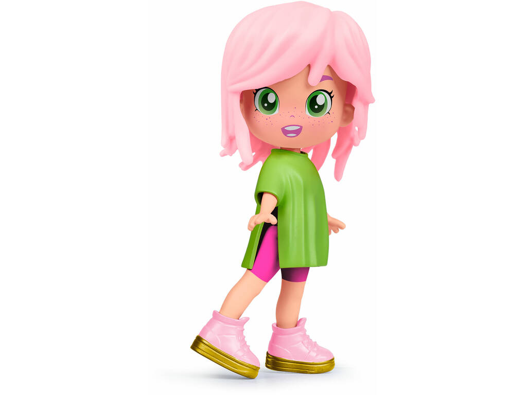 Poupée à cheveux roses Pinypon Top Girls