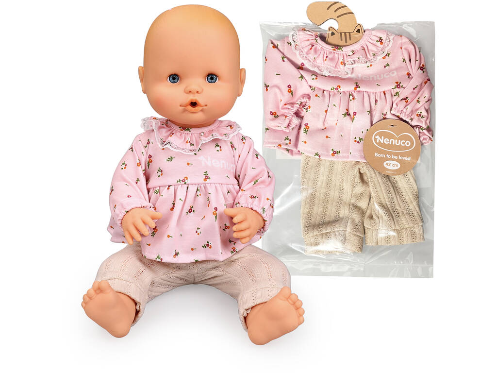 Nenuco Ropita Casual 42 cm Floral Set