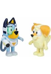 Bluey Pack Costume avec pistolet surprise avec 2 figurines