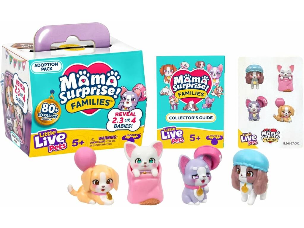 Little Live Pets Mama Surprise Families Boîte surprise avec figurines surprises