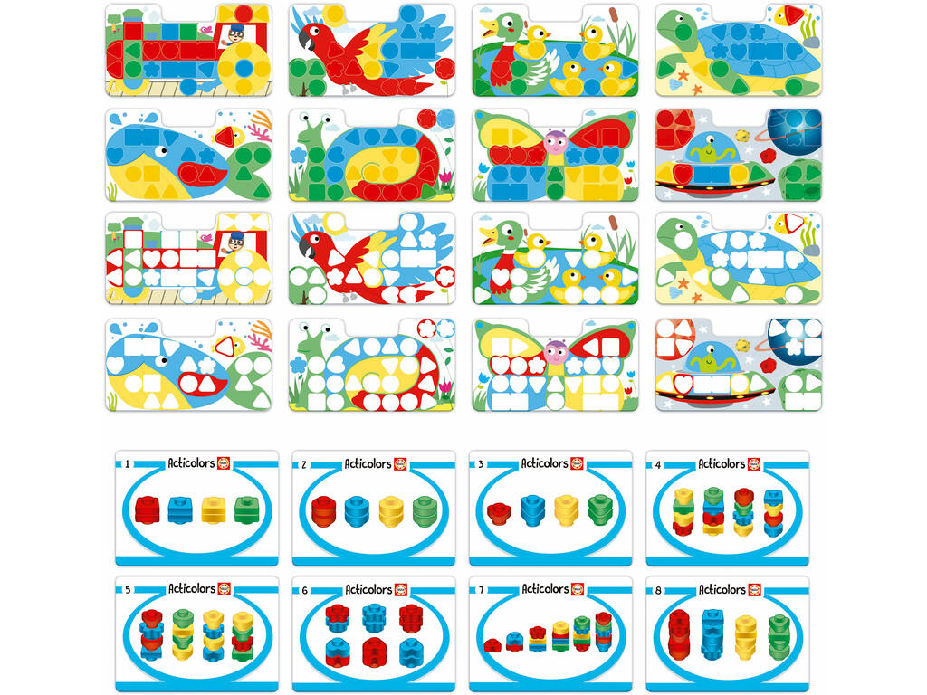 Acticolors Baby com 8 Lâminas e 44 Peças
