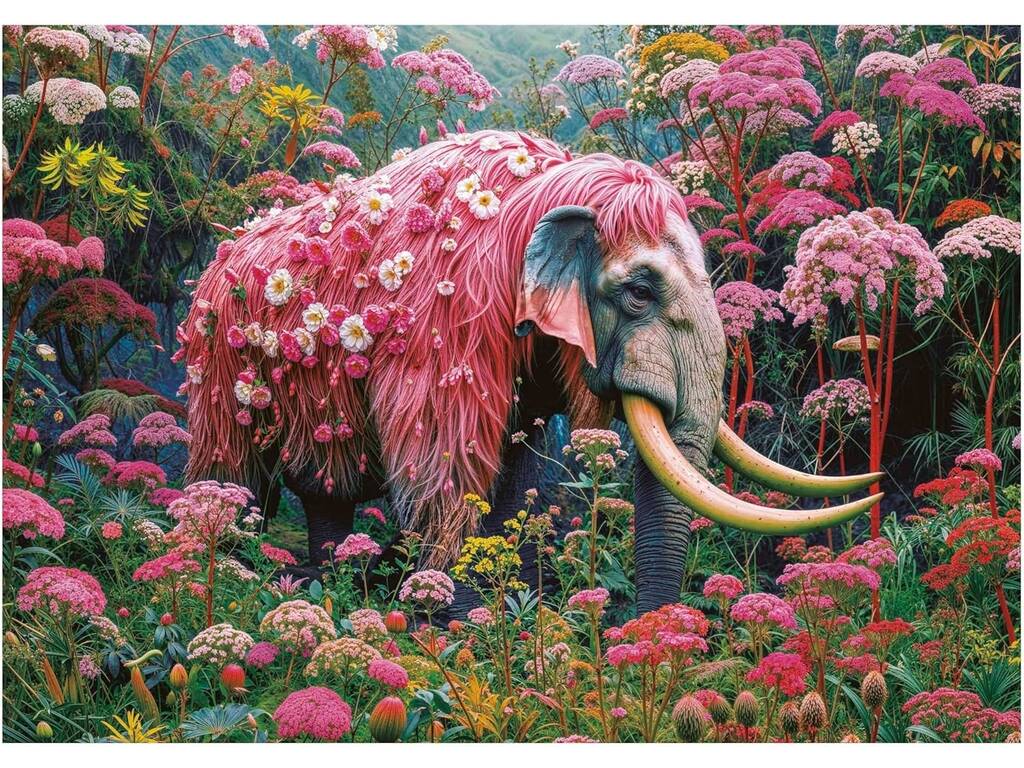 Puzzle 1000 Elefante Floral