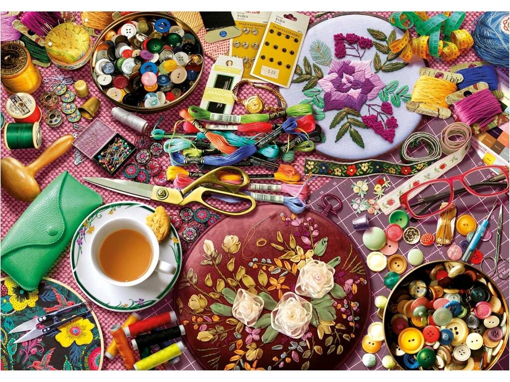 Puzzle 2000 La table de couture