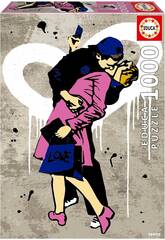 Puzzle 1000 Urban Art Il bacio, TVBoy