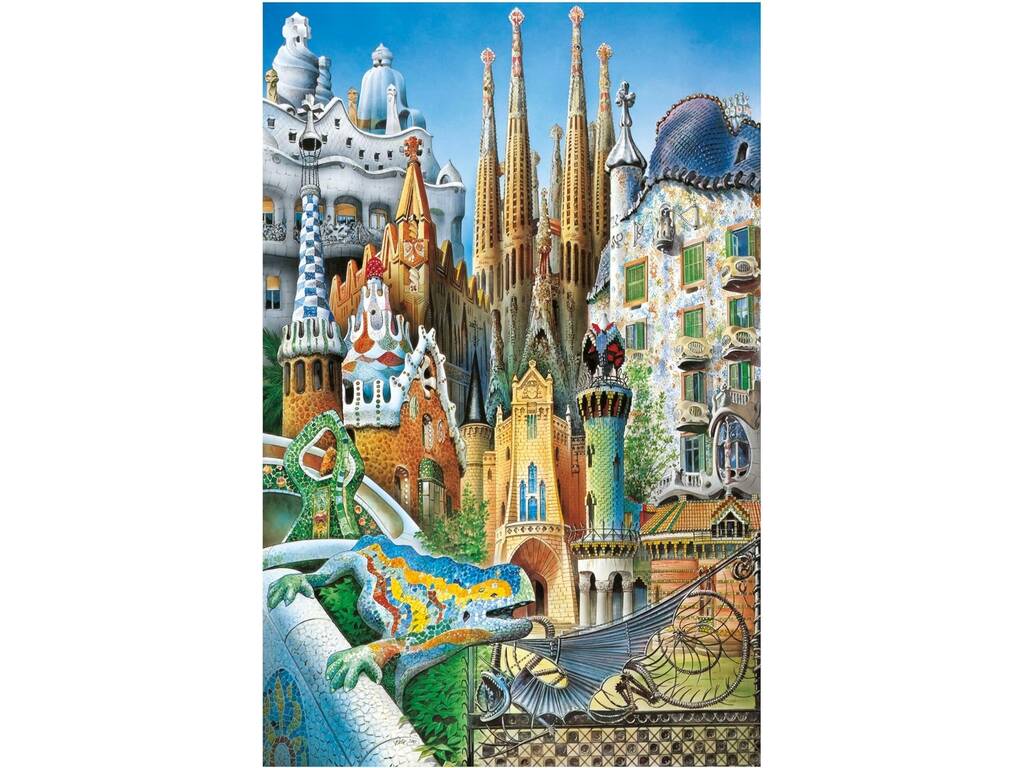 Puzzle 1000 Collage miniature Gaudí