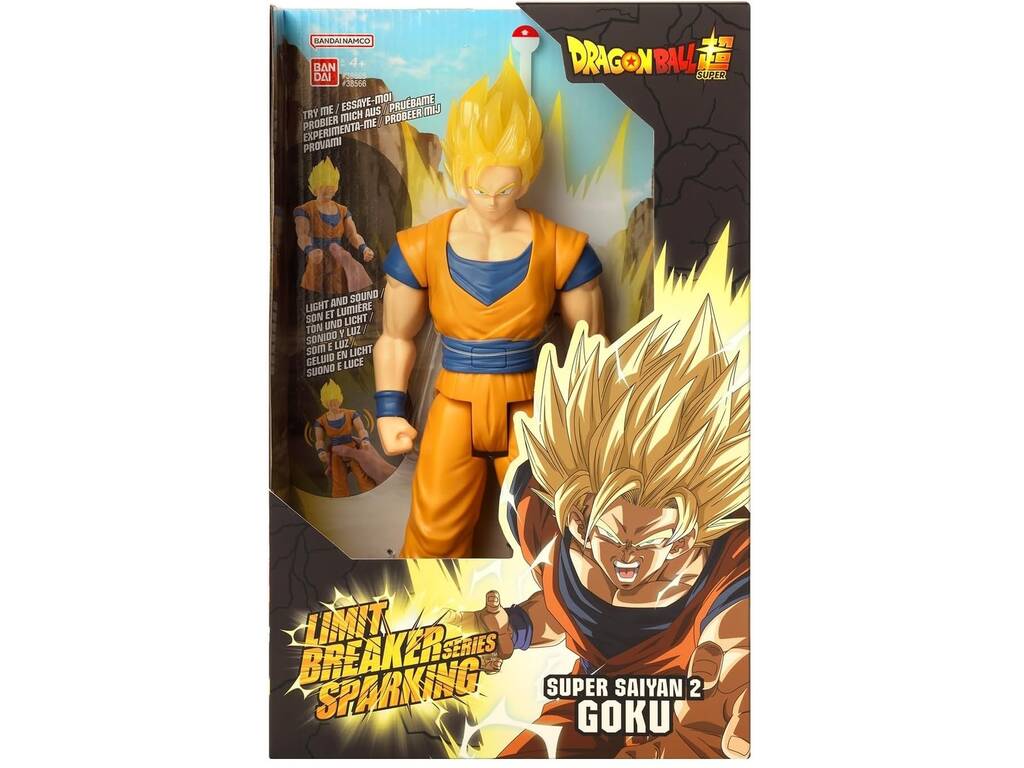 Dragon Ball Super Limit Breaker Sparking Series Figura Super Saiyan 2 Goku con Luz y Sonido