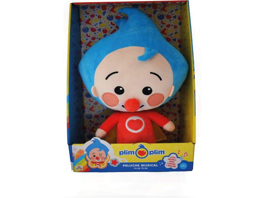 Peluche musicale Plim Plim DX Plim Plim Clown 35 cm
