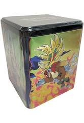 Pokmon TCG Escarlate e Prpura Lata com 3 Sobres e Autocolantes