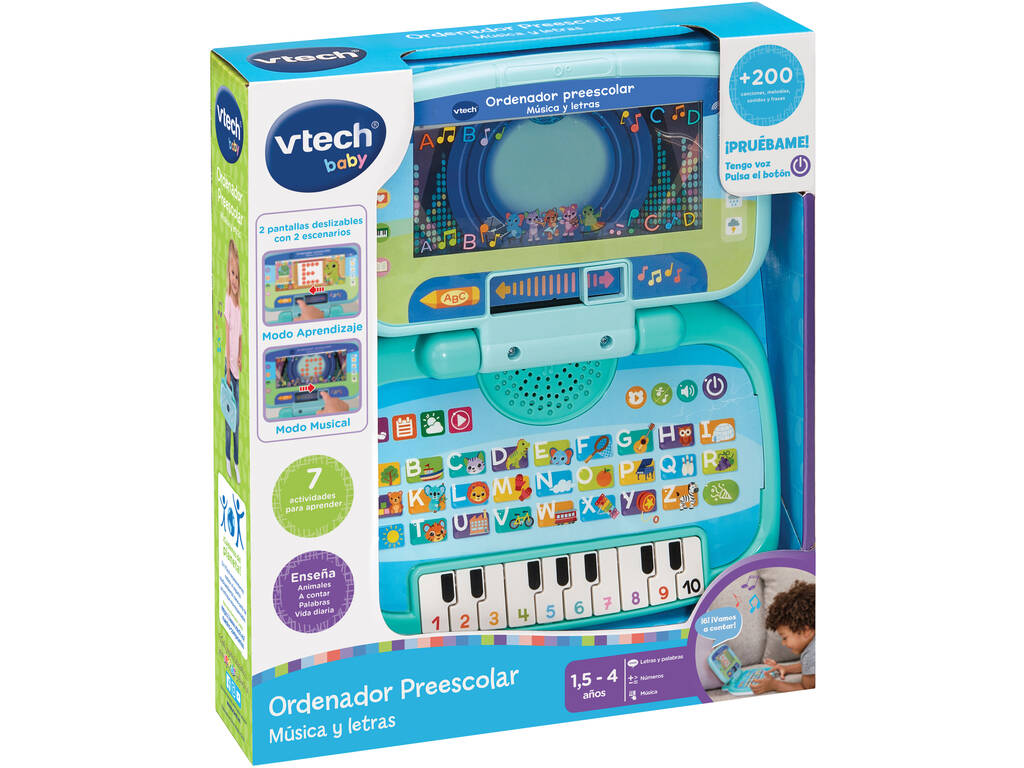 Ordinateur préscolaire Musique et lettres