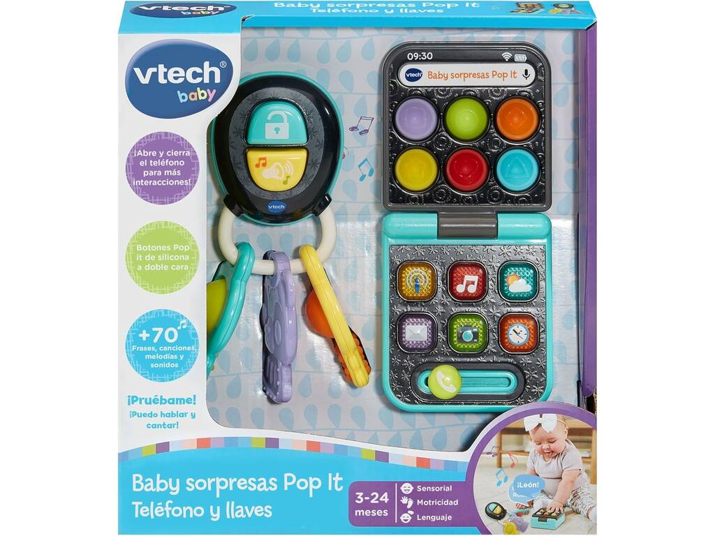 Ensemble téléphone et clé Vtech Baby Pop It