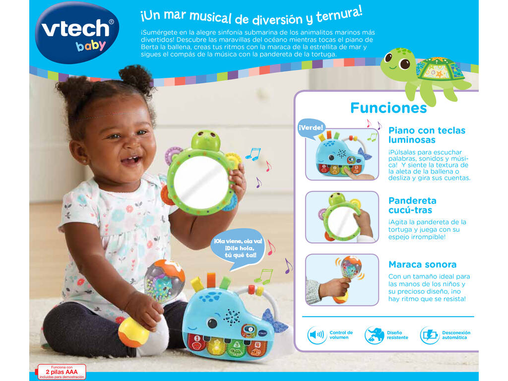 Vtech Baby Musical Set Berta la baleine