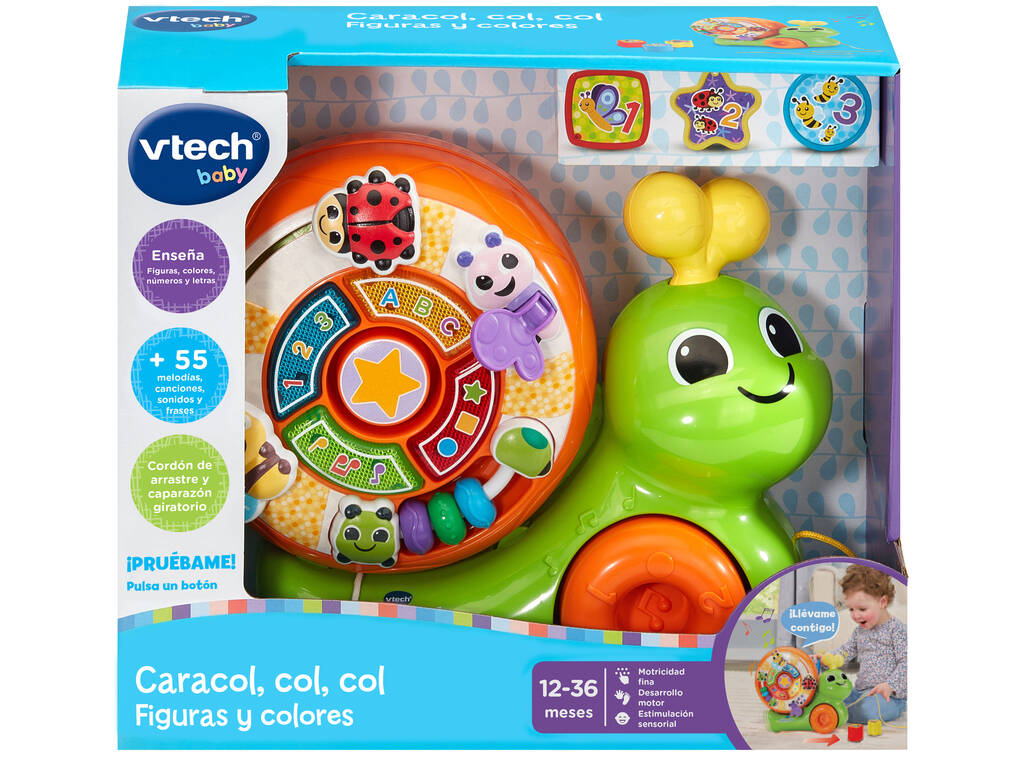 Vtech Baby Caracol, Col, Col Figures et couleurs
