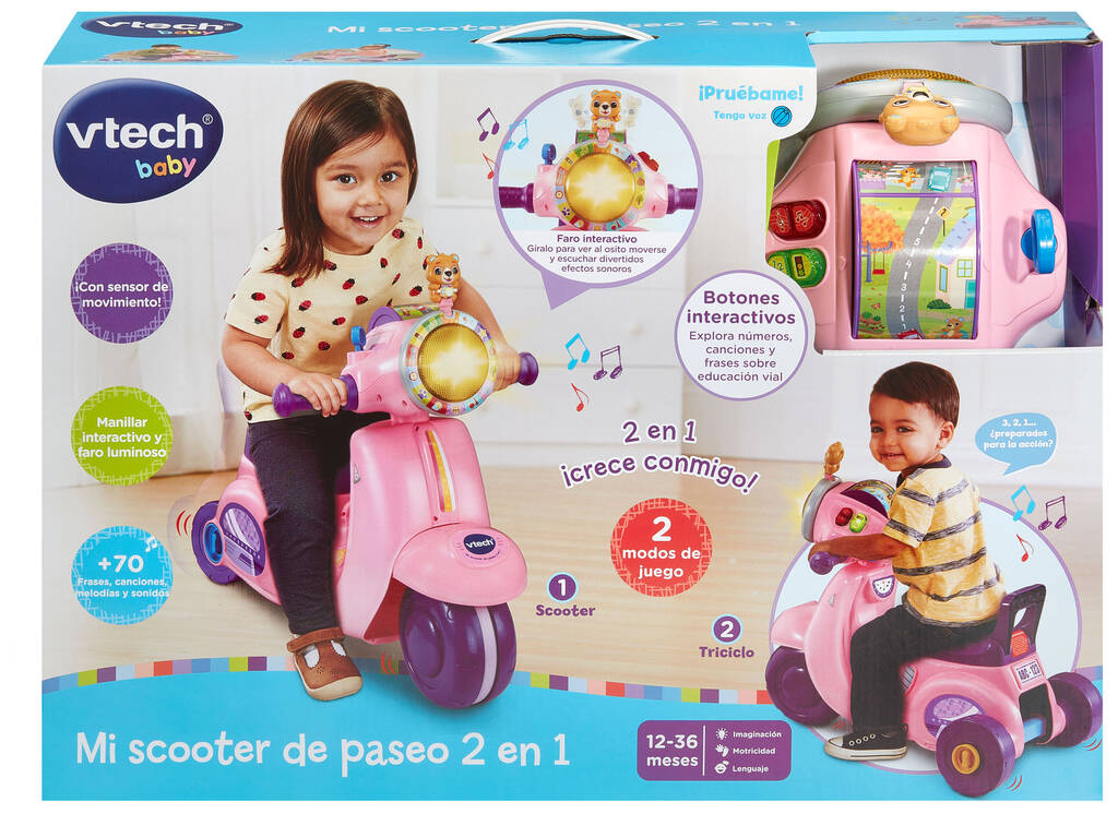 Mon scooter rose 2 en 1