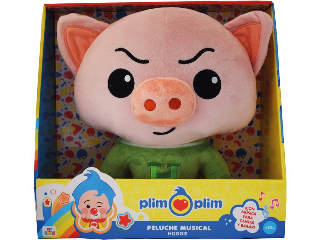 Peluche musicale Plim Plim DX Hoggie 26 cm