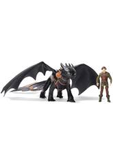 Como Entrenar a Tu Dragón Pack Figura Desdentado y Hiccup