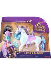 Unicorn Academy Pack Licorne Poupée Layla et Licorne Glacier