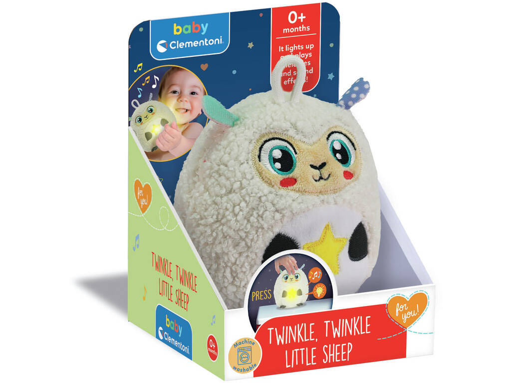 Peluche La Jolie Ovejita avec Lumière et Sons