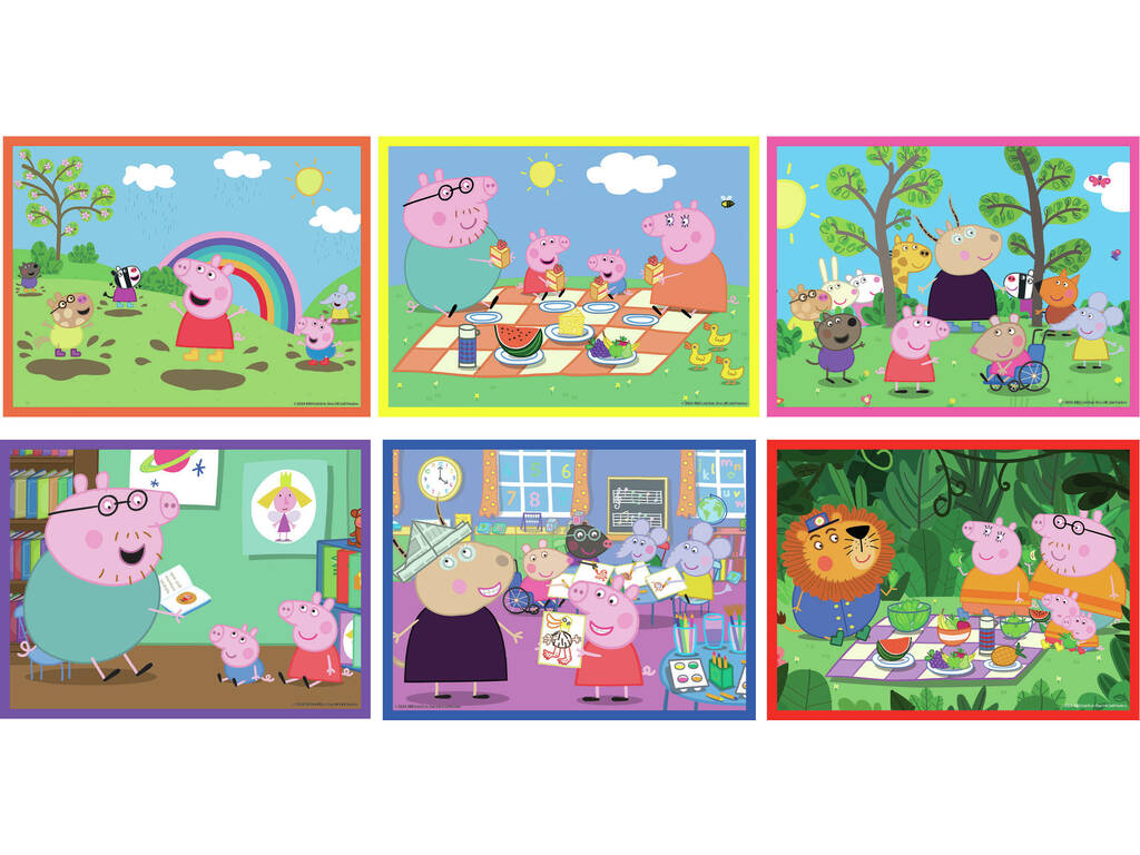 Puzzle 12 cubes Peppa Pig