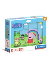 Puzzle 12 cubes Peppa Pig
