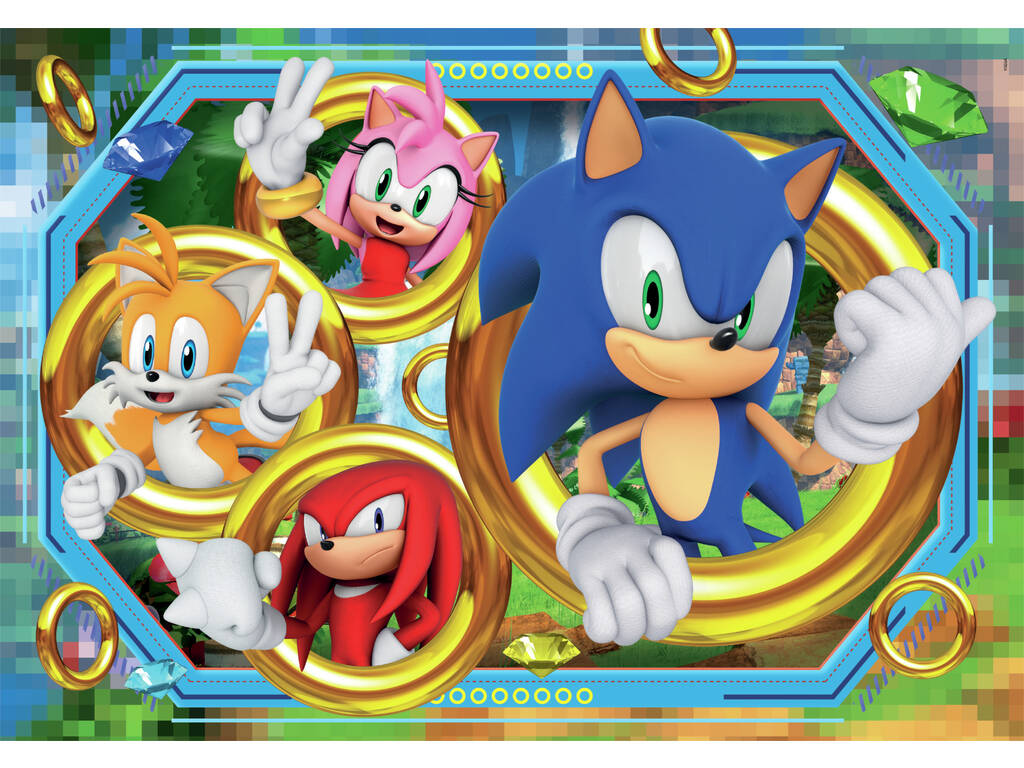 Puzzle 180 Sonic The Hedgehog avec autocollants