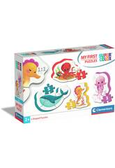 Puzzle Supercolor Mon premier puzzle 3-6-9-12 Sea Life