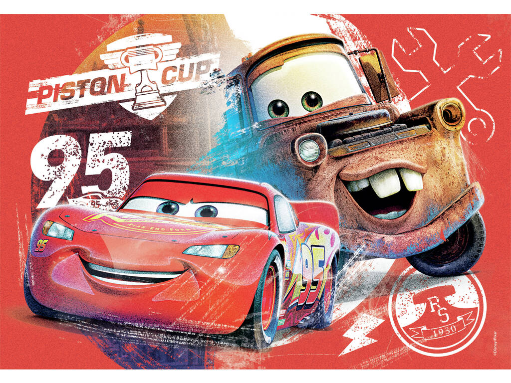 Puzzle Supercolor 2x20 Cars Disney Pixar