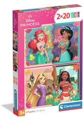 Puzzle 2X20 Princesses Disney