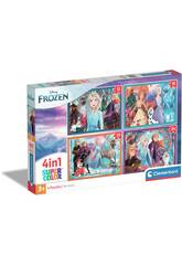 Puzzle Supercolor 4 in 1 Frozen