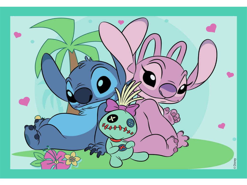 Puzzle Supercolor 4 en 1 Stitch