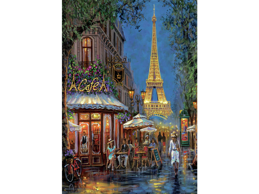 Puzzle 500 Nuit au Café Eiffel