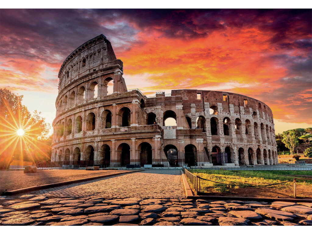 Puzzle 1000 Coucher de soleil romain