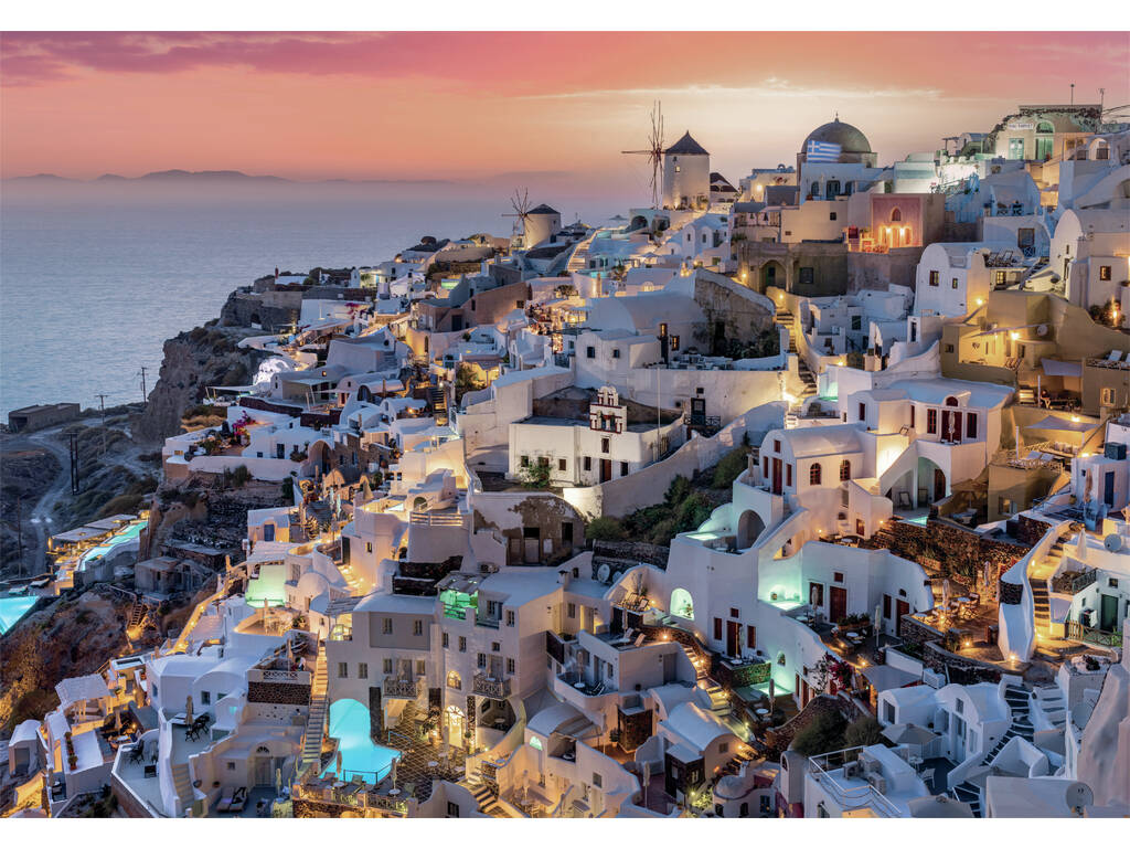 Puzzle 1000 nuances de Santorin