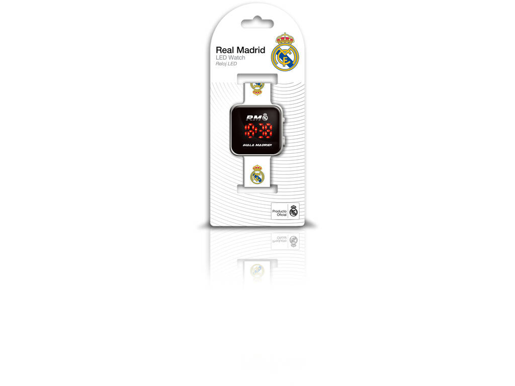 Montre LED Real Madrid blanche