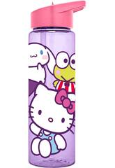 Sanrio Hello Kitty and Friends Garrafa Transparente de 600 ml