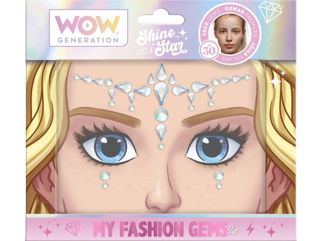 Les pierres précieuses pour le visage de Wow Generation