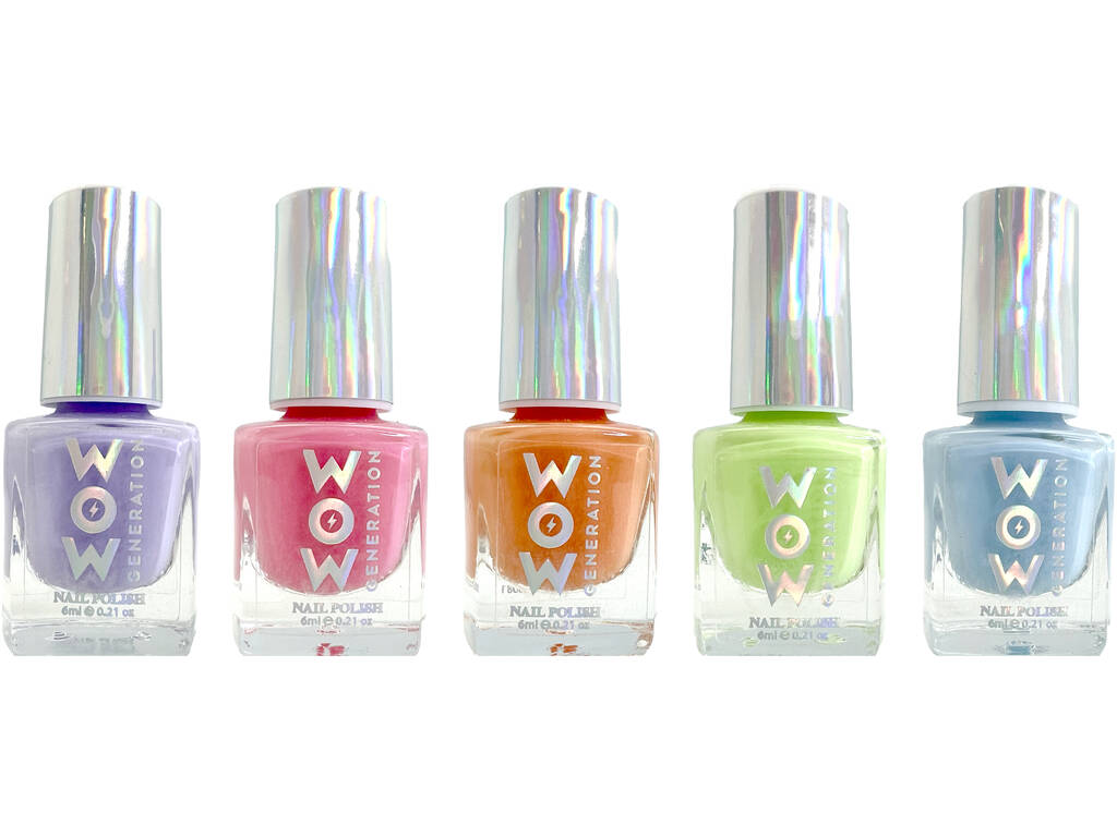 WOW Generation Pack 5 couleurs pastel de vernis à ongles