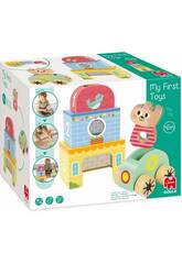My First Toys con Coche y Sonajero de Madera