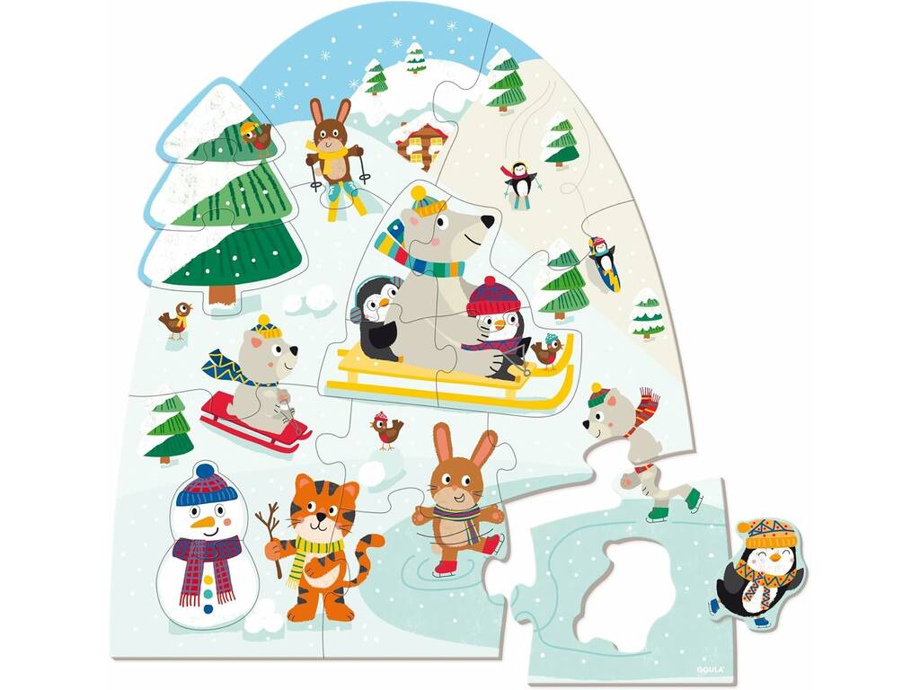 Casse-tête d'hiver XXL à 18 pièces