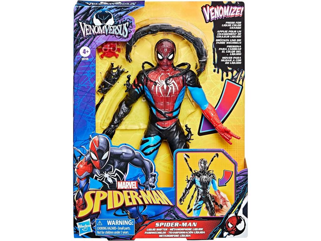 Marvel Spider-Man VenomVersus Figure Spider-Man Liquid Transformation