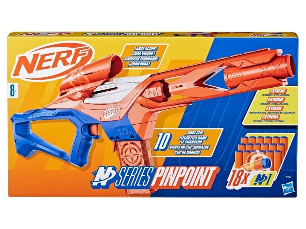 Lanceur Nerf N Series Pinpoint avec 18 fléchettes