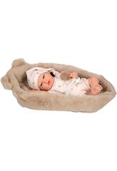 Boneca Beb Reborn Lidia de 40 cm com Bero