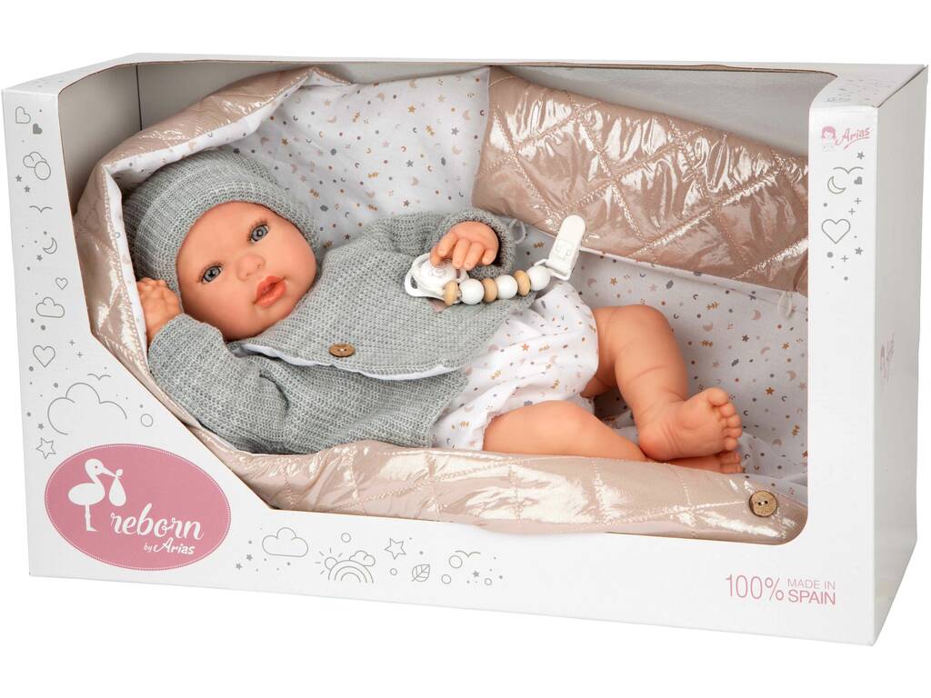 Poupée Reborn Olivia de 45 cm avec couverture