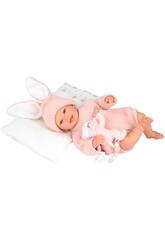 Poupe Reborn Lucia de 45 cm avec coussin et peluche