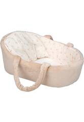 Canastilla Beige para Muecas de 40-45 Cm
