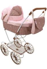 Poussette pour poupées avec capote Bear et sac à main